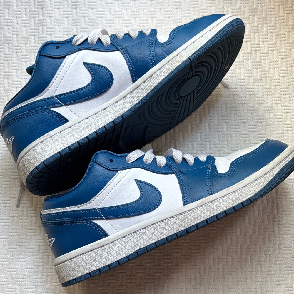 Women's Blue and White Nike Dunks